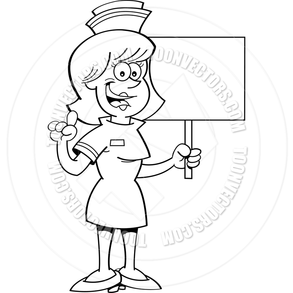 940x940 Nurse Black And White Clipart