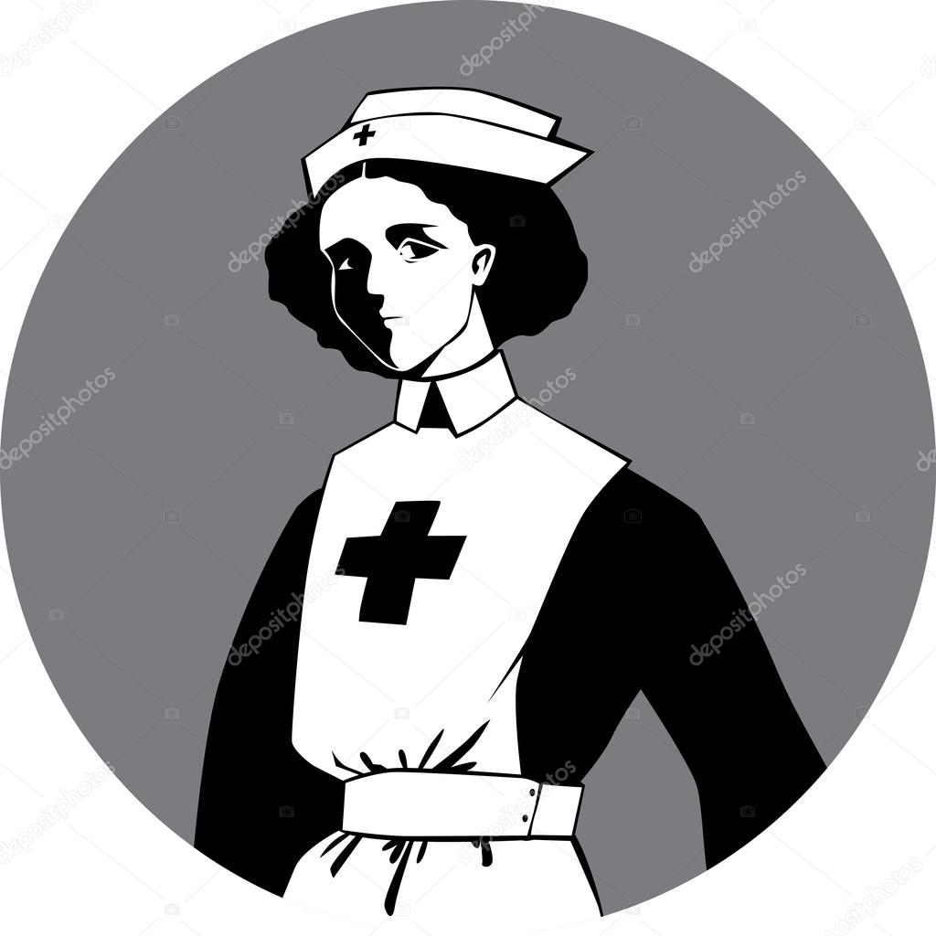 1024x1024 World War One Nurse Clipart Stock Vector Aleutie