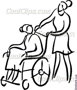 257x300 Nurse With A Person In A Vector Clip Art