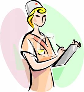 275x300 Nurse Charting Clipart