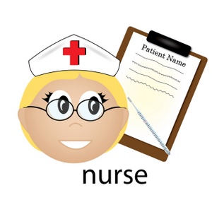 300x300 Nurse With Clipboard Clipart