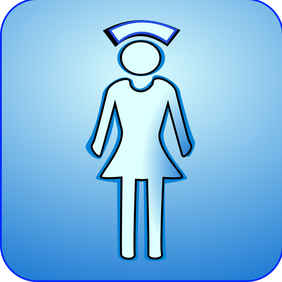 958x958 Public Domain Clip Art Image Illustration Of A Nurse Symbol Id