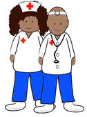 126x170 Male Nurse Cartoon Clipart