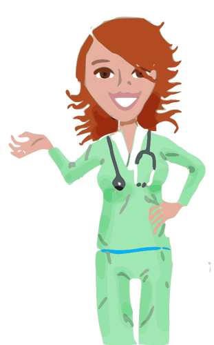 311x500 Vector Clip Art Of Professional Medical Nurse Public Domain Vectors