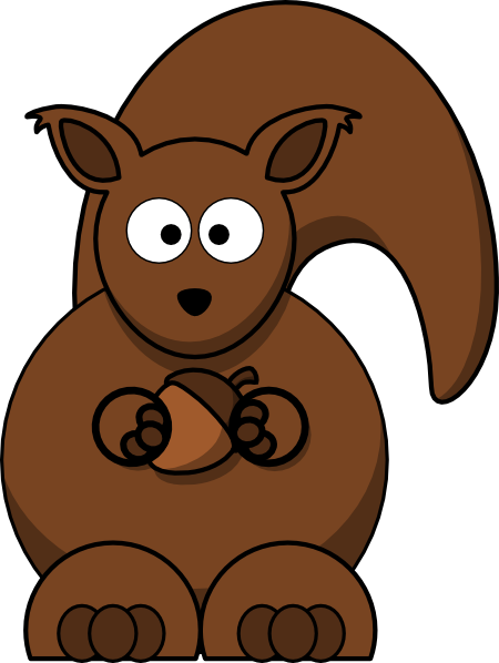 450x598 Squirrel With Nut Clip Art