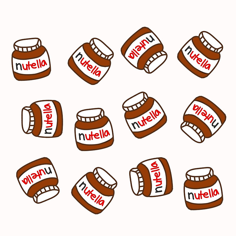800x800 Cute Tumblr Nutella Pattern Throw Pillows By Deathspell