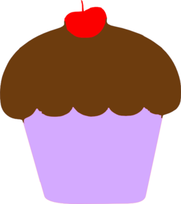 264x297 Cupcake With Cherry Clip Art