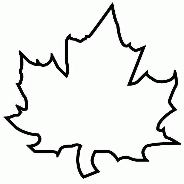 714x714 Oak Leaf Template