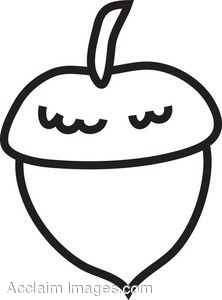 222x300 Acorn Clipart Outline
