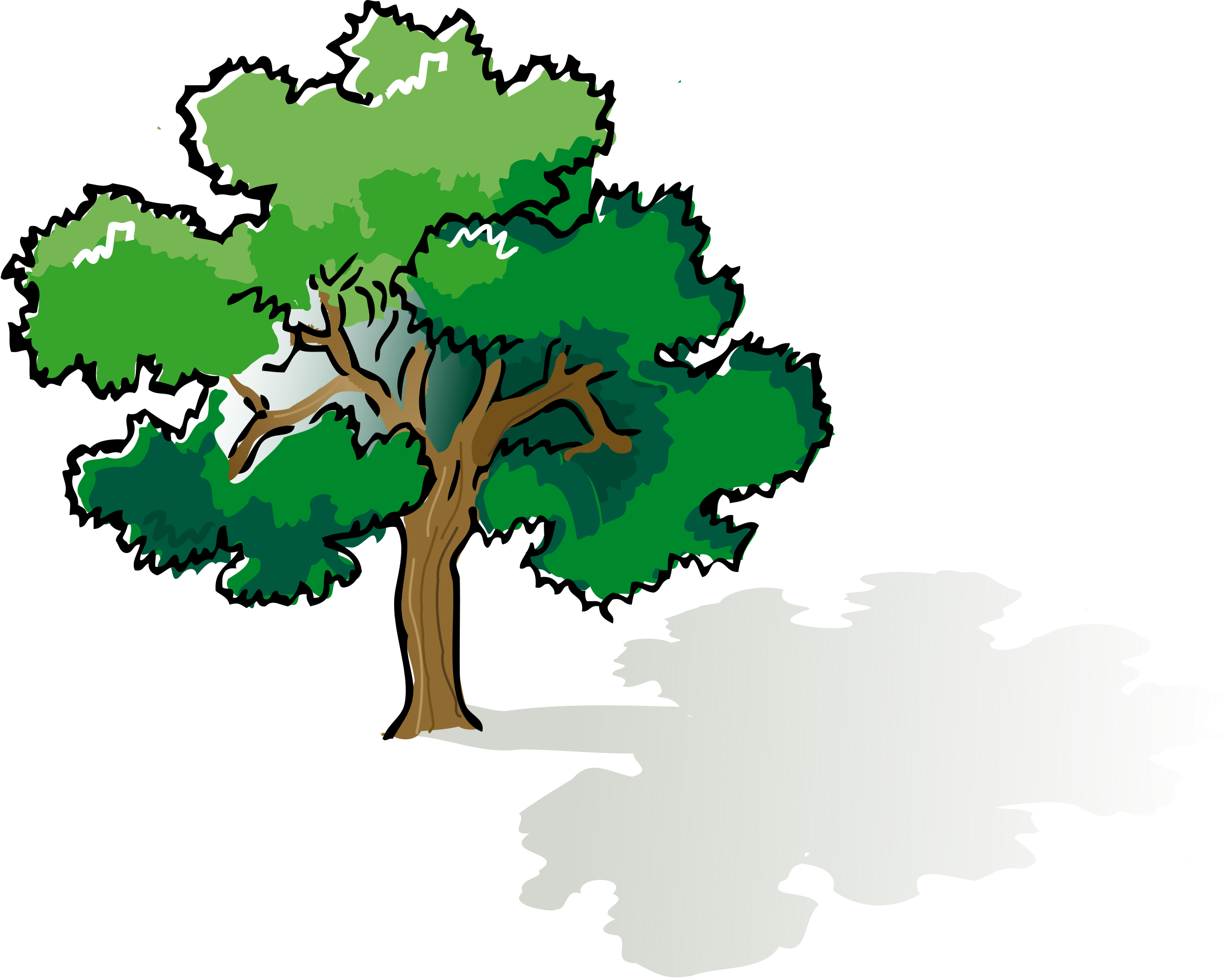 2400x1912 Free Oak Tree Silhouette Clip Art