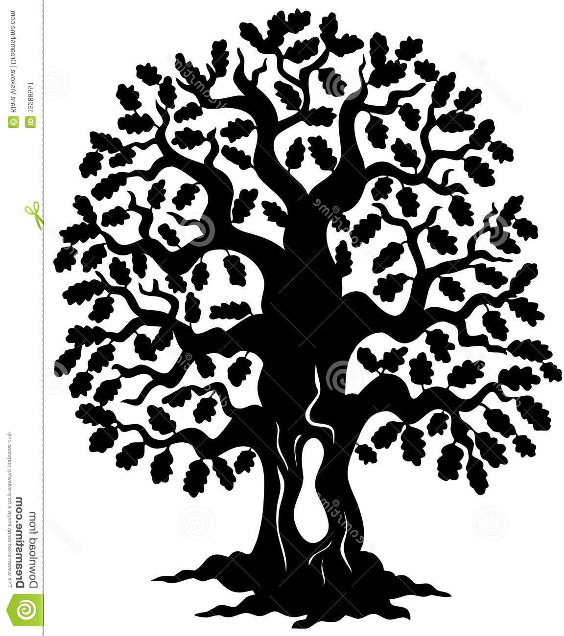 1152x1300 Best Oak Tree Silhouette Drawing