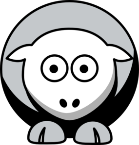 285x299 Sheep 3 Toned Oakland Raiders Colors Clip Art