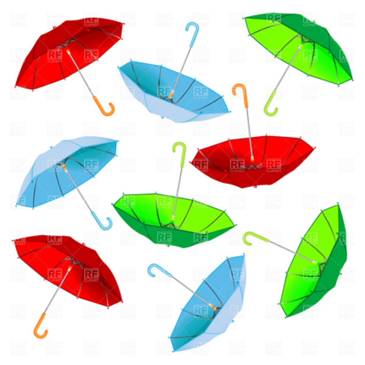 1200x1200 Umbrella Royalty Free Vector Clip Art Image