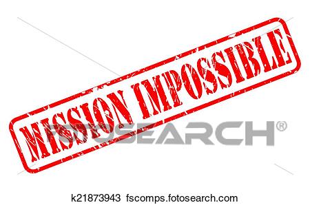 450x298 Clipart Of Mission Impossible Red Stamp Text K21873943