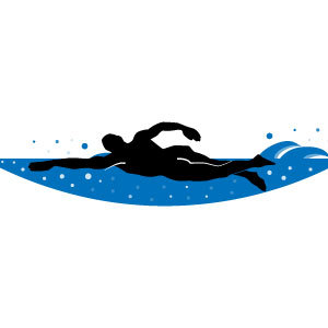 300x300 Swimmer Vector Clip Art