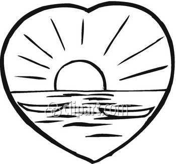 350x326 Ocean Clipart Ocean Sunset