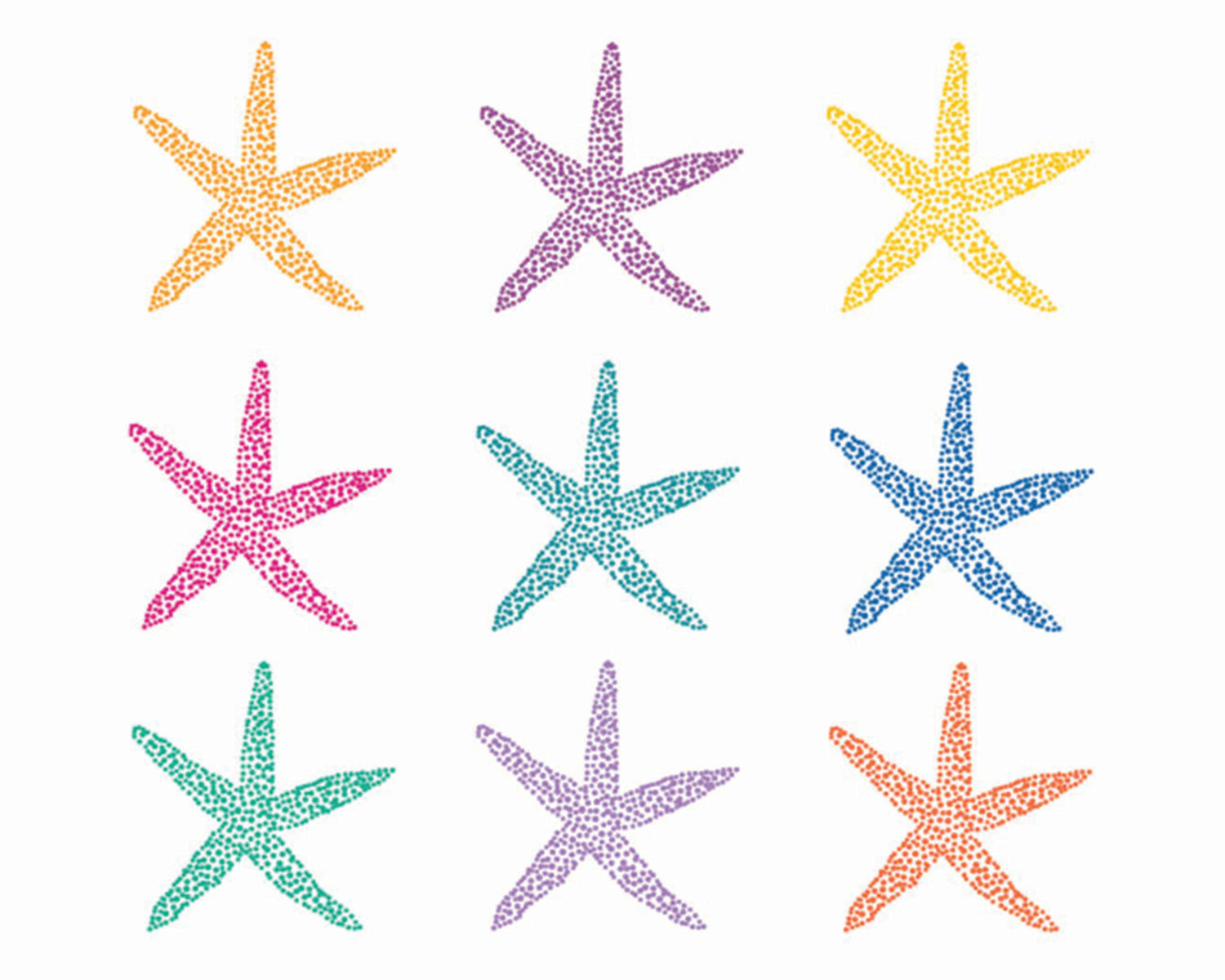 1500x1200 Starfish Border Clipart