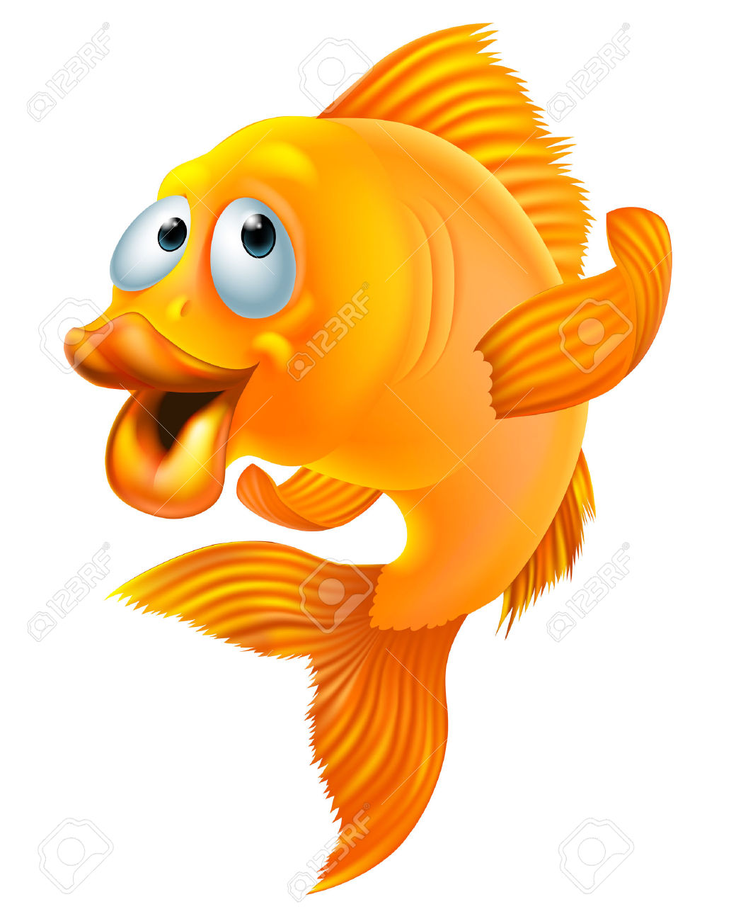 1040x1300 Gold Fish Clipart Ocean Animal