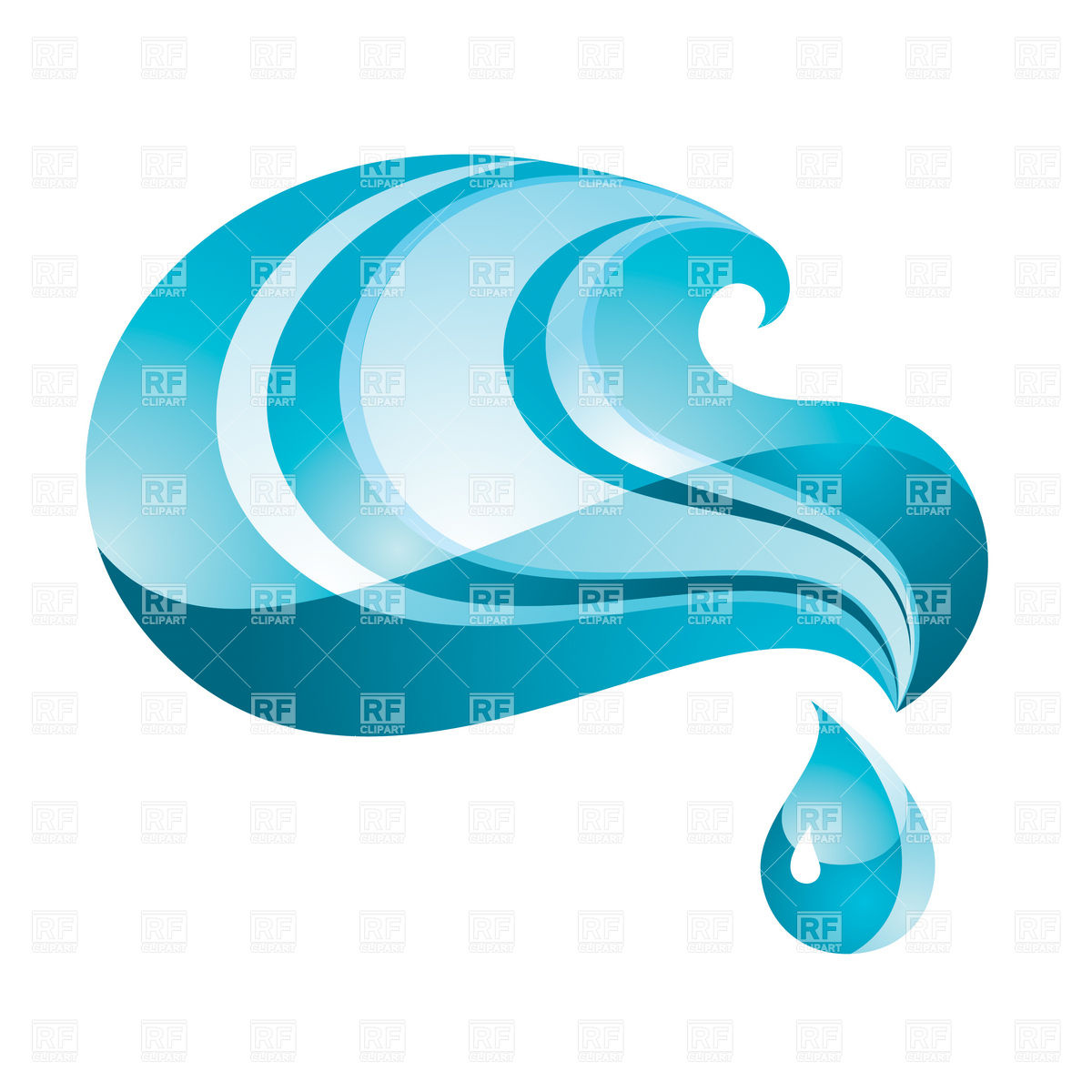 1200x1200 Drops In The Ocean Clip Art Cliparts