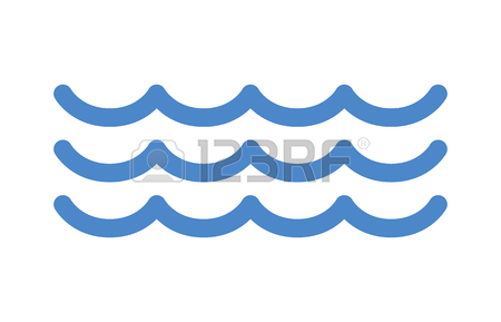 450x289 Blue Ocean Sea Water Waves Line Art Icon For Apps And Websites