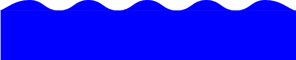 600x122 Wave Clipart Blue Ocean