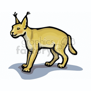 300x300 Royalty Free Side Profile Of A Caracal 130982 Vector Clip Art