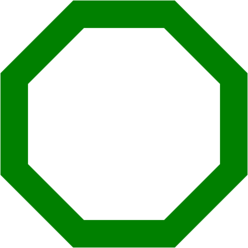 512x512 Octigon Clipart Shape Outline