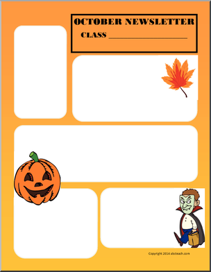 304x392 Fall Themed Newsletter