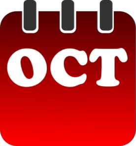 276x298 October Calendar Clip Art