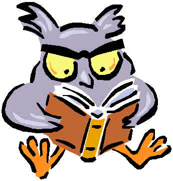 345x360 October Reading Clipart