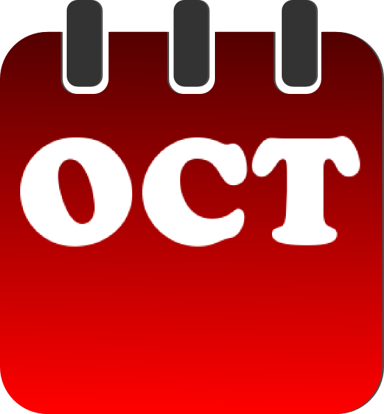 552x595 Date Clipart October Calendar