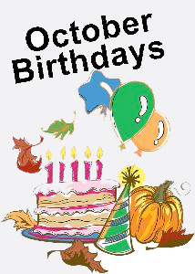 214x300 Happy Birthday October Clipart