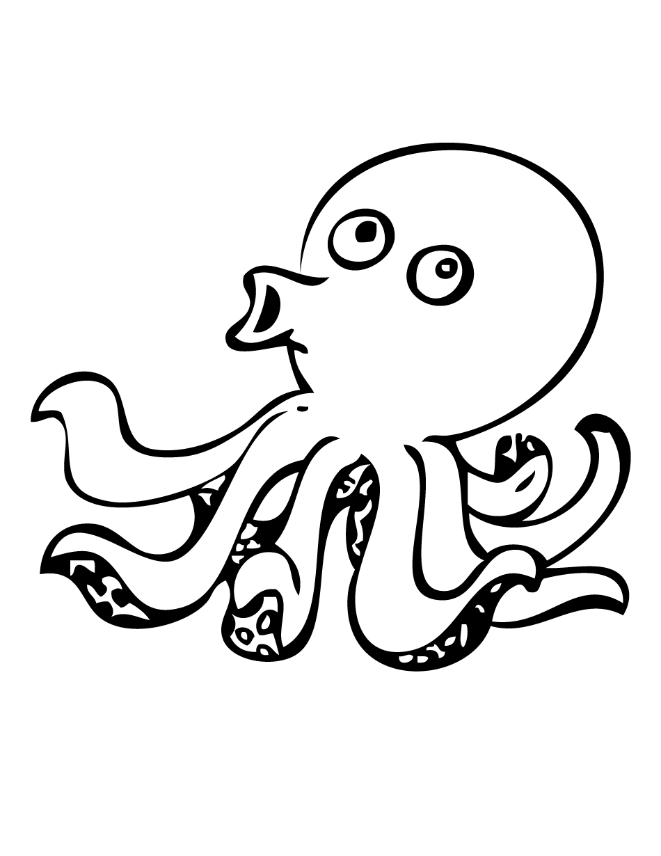 950x1230 Octopus Black And White Octopus Clipart Black And White Clipart 2