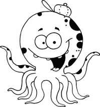 199x212 Vector Octopus Illustration Stock Vector