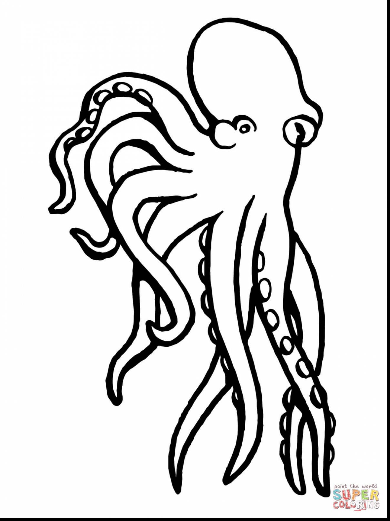 1320x1760 Remarkable Black And White Octopus Clip Art With Octopus Coloring