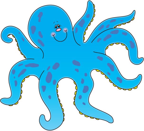 608x556 Cartoon Octopusloring Pages Clipart Free Clip Art Images Image