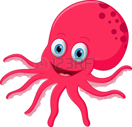 450x435 Cute Octopus Cartoon With Toothbrush And Toothpaste Royalty Free