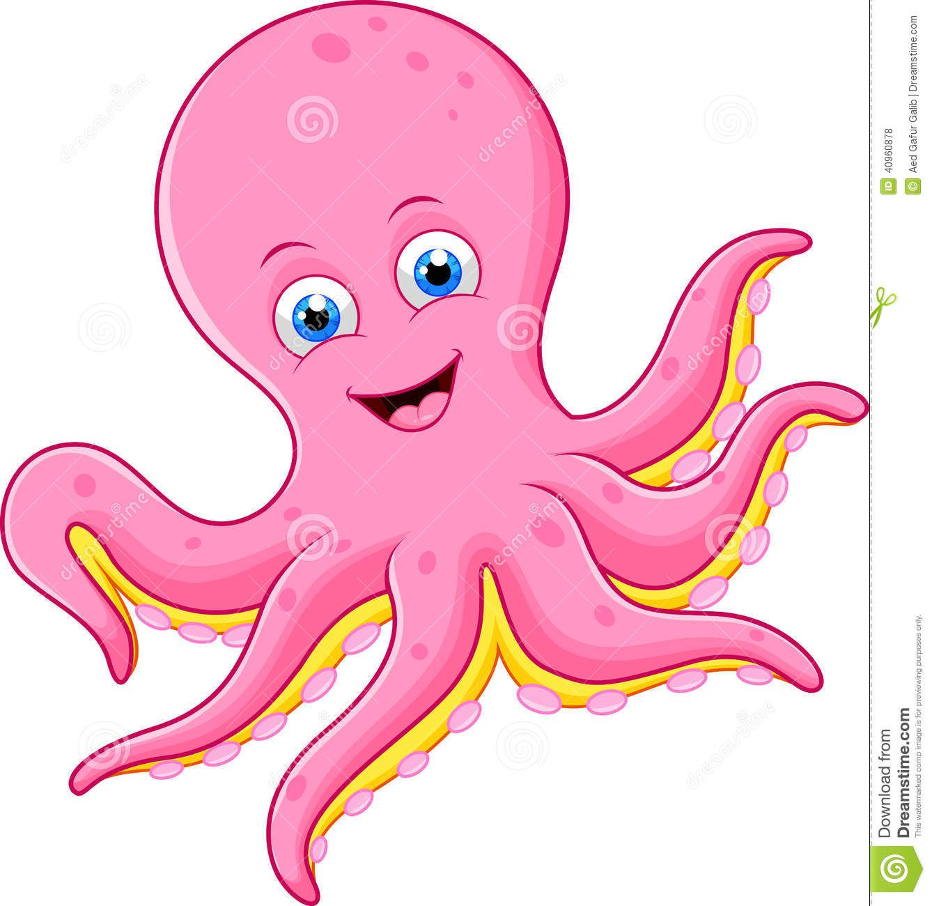 1338x1300 Octopus Cartoon Clip Art Illustration Of Cute Octopus Cartoon
