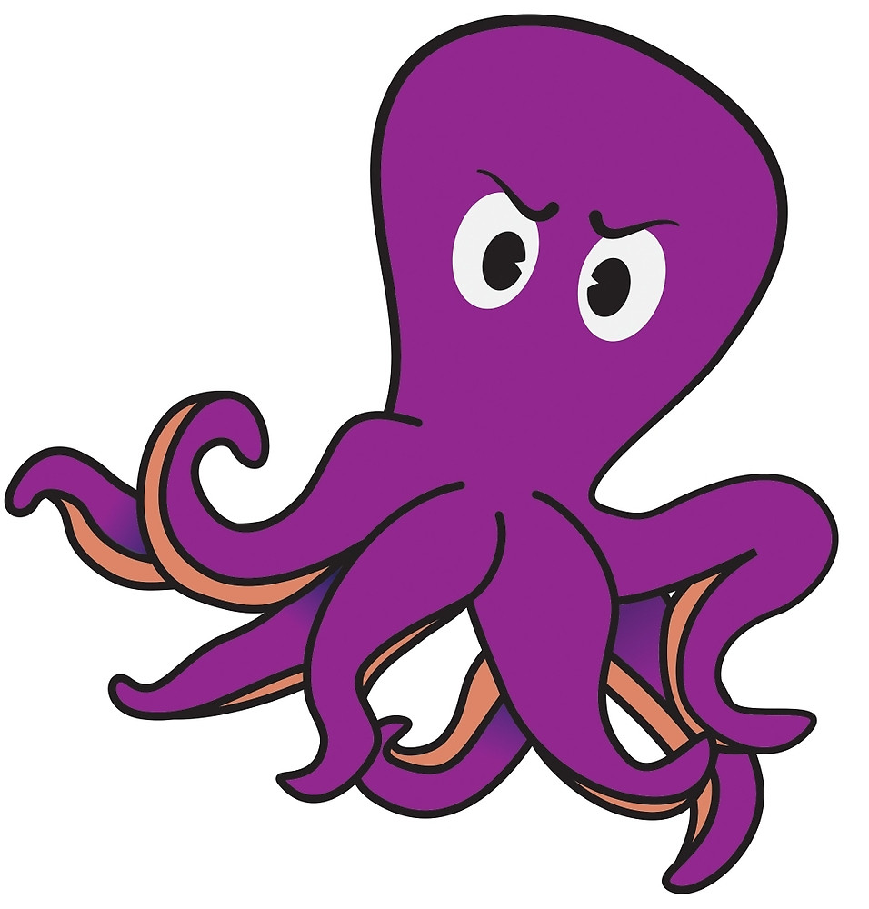 956x1000 Octopus Cartoon By Ibshelbys Redbubble
