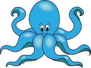 300x224 Cartoon Clipart Octopus