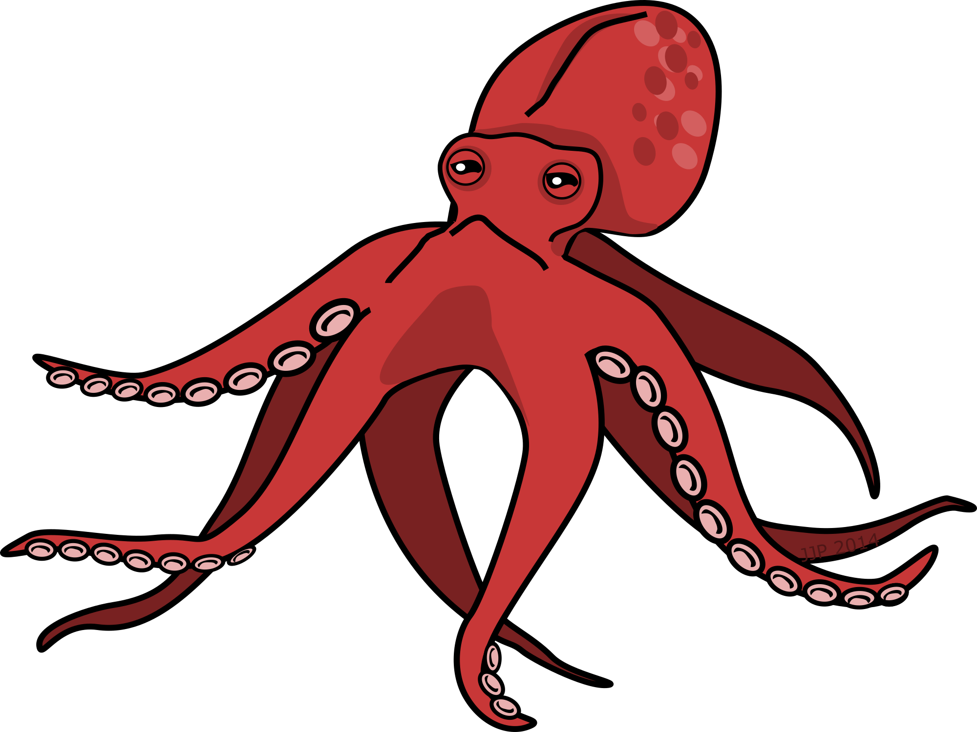 2000x1500 Free Octopus Clip Art 2 Clipartset