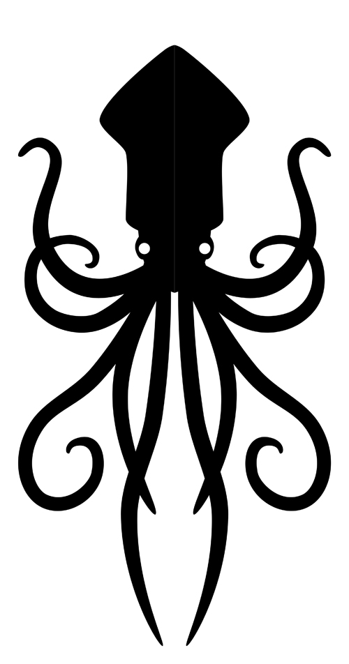 500x952 Squid Silhouette Clipart Panda