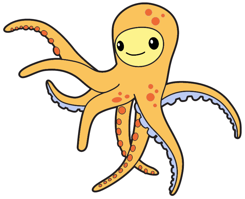 785x640 Octopus Clipart Yellow