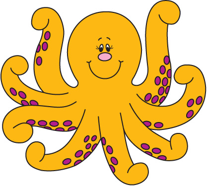 417x375 Colorful Clipart Octopus