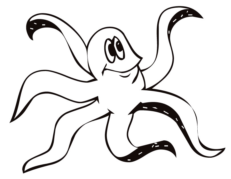 810x630 Octopus Outline Cliparts