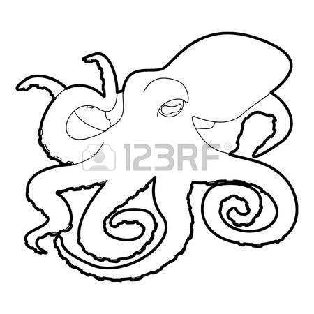 450x450 411 Outline Squid Cliparts, Stock Vector And Royalty Free Outline