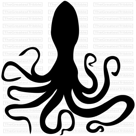 570x568 Octopus Silhouette Octopus Outline Clip Art Svg Png Jpg Vector