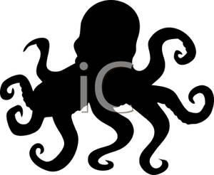 300x246 Art Image Silhouette Of An Octopus