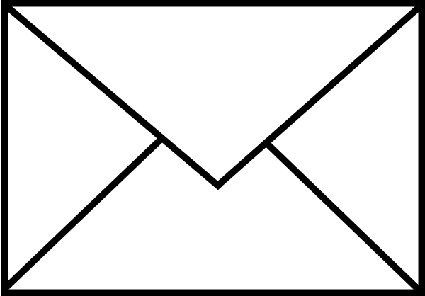 600x418 Envelope Coloring Page