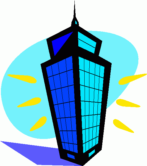 490x552 Clip Art Office Building